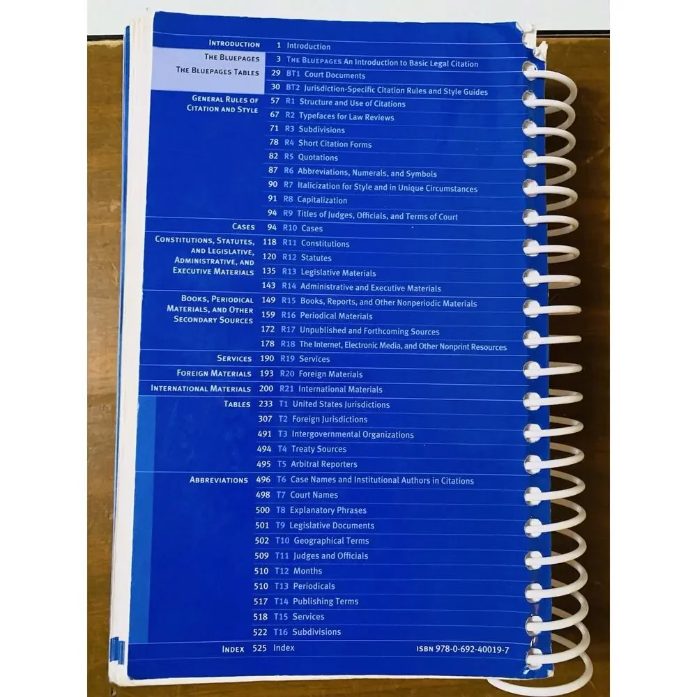 The Bluebook: A Uniform System of Citation, 20th Edition 2017